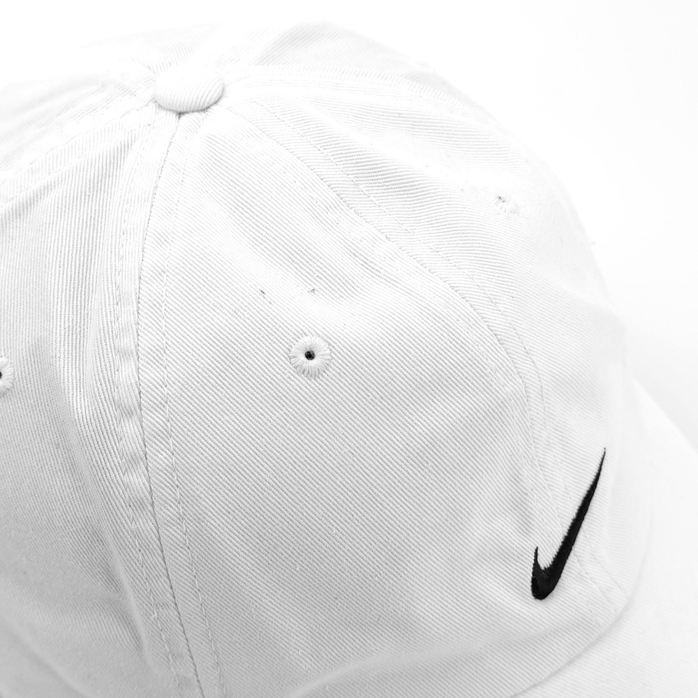 Nike Hat Cap Mens Strap Back White Swoosh Sportswear Casual - Picture 7 of 12